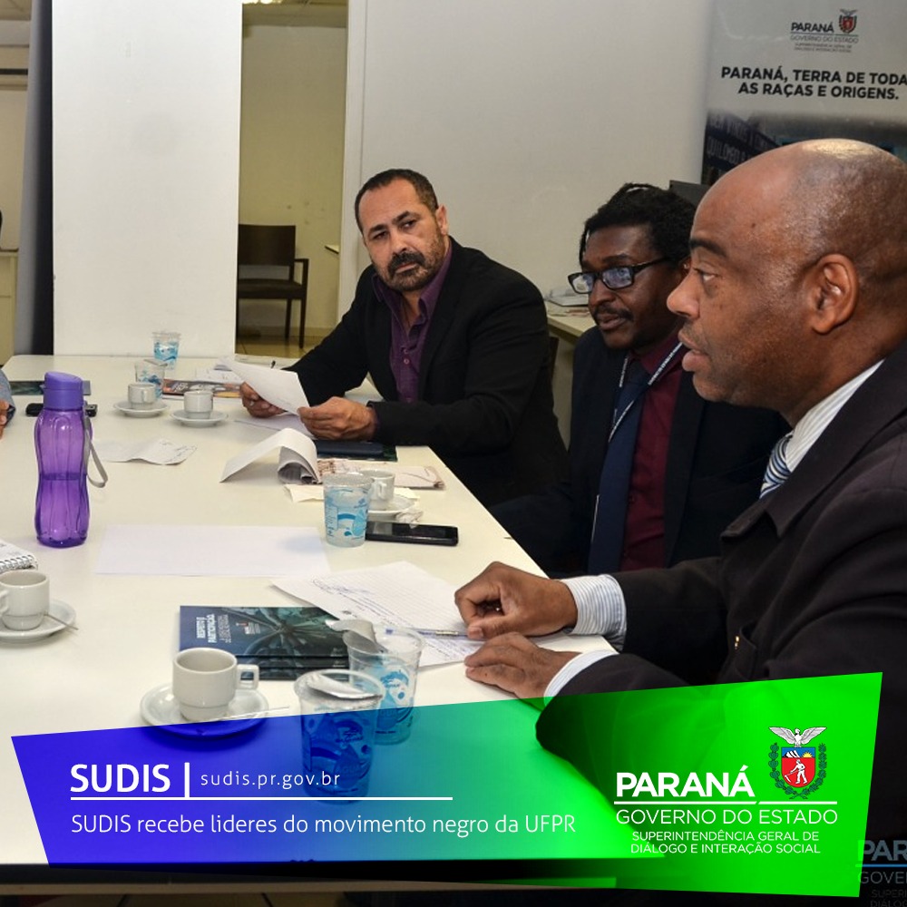 SUDIS recebe líderes do movimento negro da UFPR.