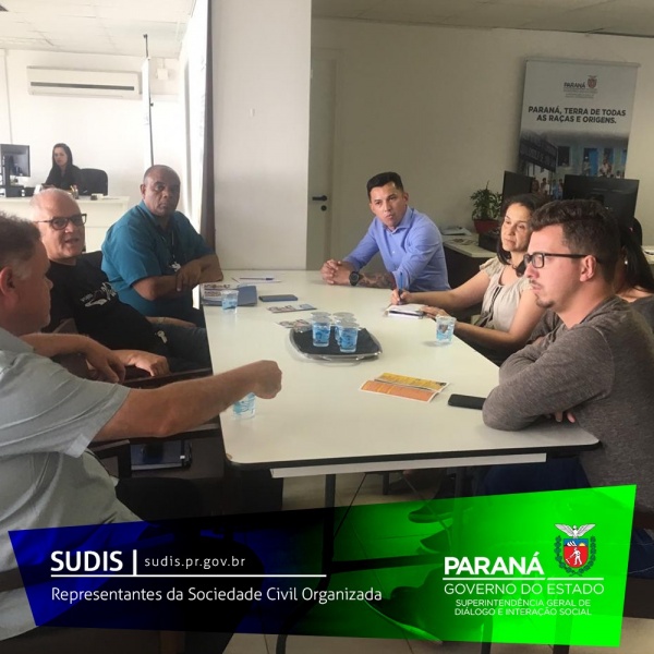 SUDIS recebe representantes da Sociedade Civil Organizada. 