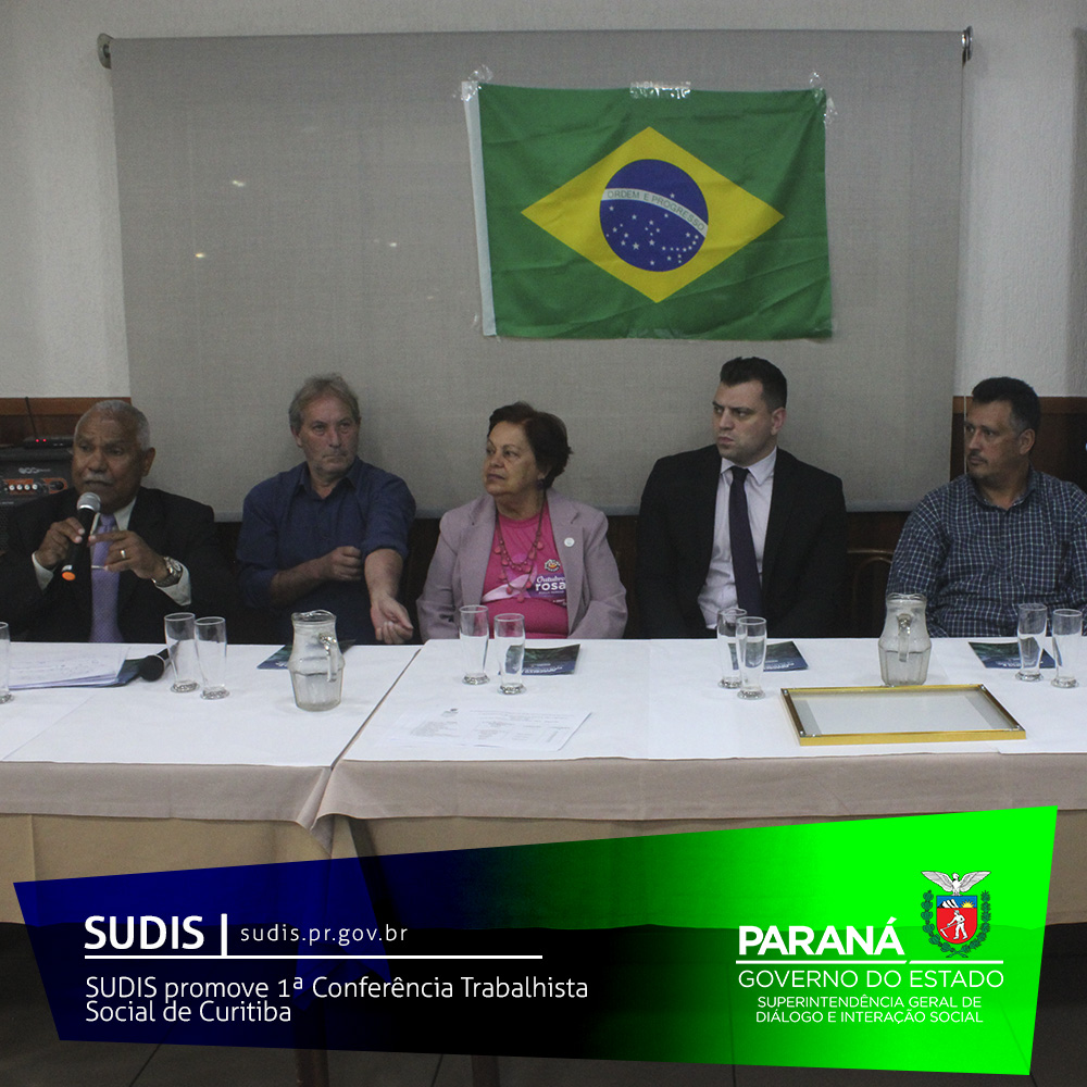 SUDIS promove 1ª Conferência Trabalhista Social de Curitiba
