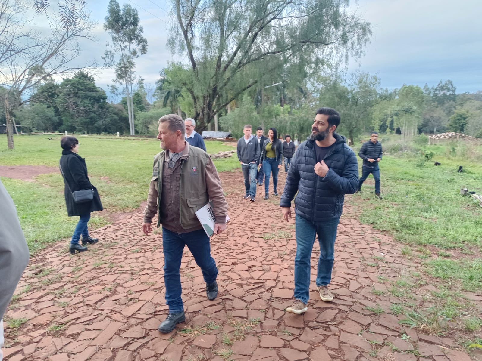Visita técnica na chácara do Arroio Dourado em Foz do Iguaçu.