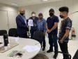 o assessor de Gabinete Saul Dorval representando o Superintendente Mauro Rockenbach recebeu lideranças indígenas do município de Tamaraná-PR,