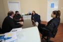  Reunião com o Prefeito José Altair Moreira (O Gringo), o Vice Prefeito Professor Claudemir Pereira e a moradora de Tijucas do Sul.