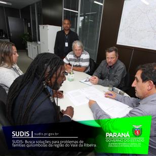 SUDIS busca soluções para problemas de famílias quilombolas da região do Vale do Ribeira.