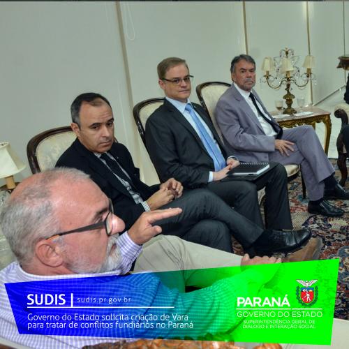 Governo do Estado solicita criação de Vara para tratar de conflitos fundiários no Paraná.