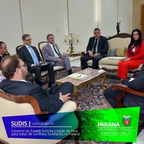 Governo do Estado solicita criação de Vara para tratar de conflitos fundiários no Paraná.