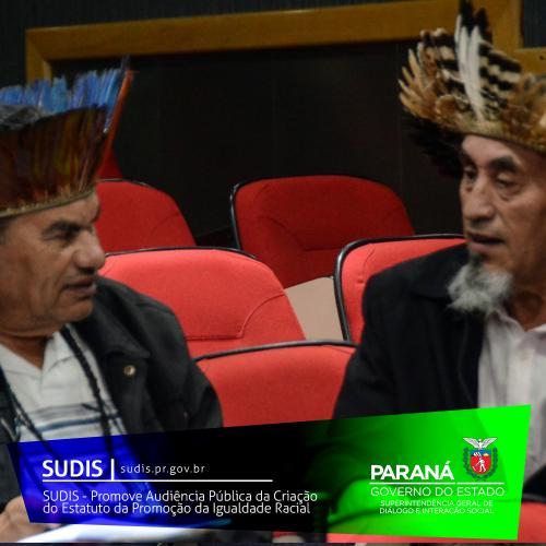SUDIS - Promove Audiência Pública da Criação do Estatuto de Promoção da Igualdade Étnico Racial