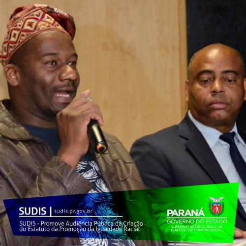 SUDIS - Promove Audiência Pública da Criação do Estatuto de Promoção da Igualdade Étnico Racial