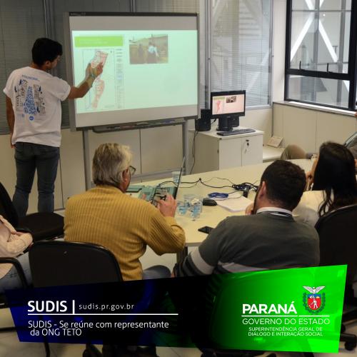 SUDIS - Se reúne com representante da ONG TETO