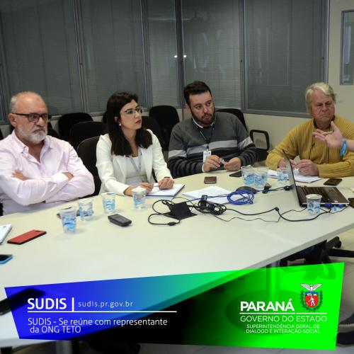 SUDIS - Se reúne com representante da ONG TETO