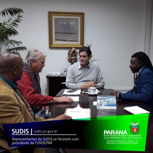 ReprRpresentantes da SUDIS se Reúnem com presidente da FUNDEPAR
