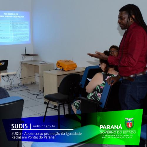 SUDIS - Apoia curso promoção da Igualdade Racial em Pontal do Paraná.