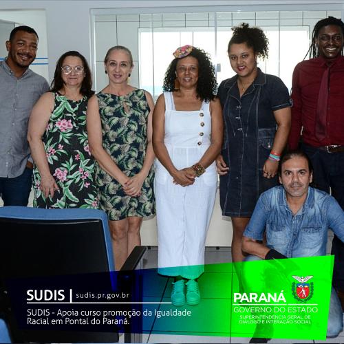 SUDIS - Apoia curso promoção da Igualdade Racial em Pontal do Paraná.