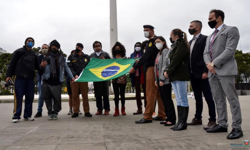 SUDIS participa de ato simbólico promovido pelo Movimento Negro em repúdio ao vandalismo em manifestações.
