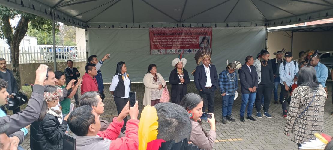 SUDIS prestigia posse da nova coordenação de saúde indígena da região sul.