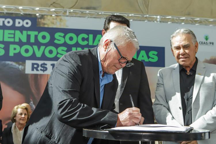 Governo do Paraná  repassa investimento voltado aos povos Indígenas do Estado que somam R$7,3 milhões.