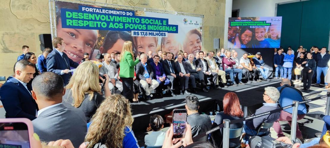 Governo do Paraná  repassa investimento voltado aos povos Indígenas do Estado que somam R$7,3 milhões.