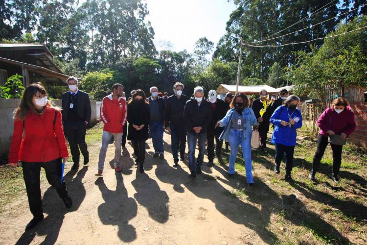 visita do Ministro do CNJ Luiz Felipe Vieira de Mello Filho na visita a ocupação urbanas em Curitiba e em Campo Magro, em 17/05/22