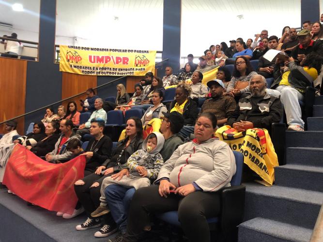 Movimento Social por moradia, apresenta projeto Minha Casa Minha Vida - Entidades na Câmara municipal de São José Dos Pinhais.