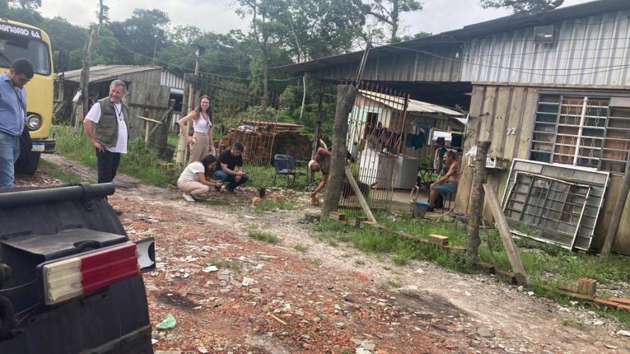 Comissão Estadual de Conflitos Fundiários do TJPR realiza visitas técnicas em áreas ocupadas no litoral do Estado.