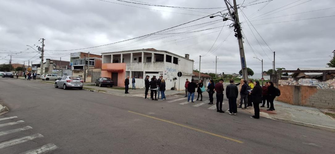 Comissão Estadual de Mediação de Conflitos Fundiários realiza inspeção em área Irregular em Pinhais