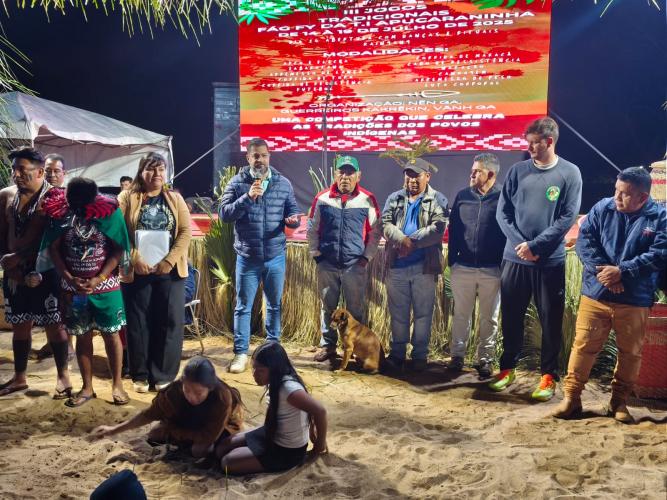 SUDIS representa o Governo do Estado na abertura dos III Jogos Tradicionais Indígenas Fág Fy