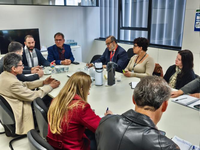 SUDIS em uma reunião na Secretaria de Estado da Administração e Previdência SEAP