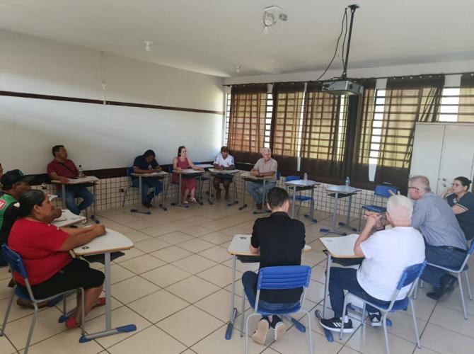 SUDIS realiza visita e reunião no Território Indígena Rio das Cobras, em Nova Laranjeiras