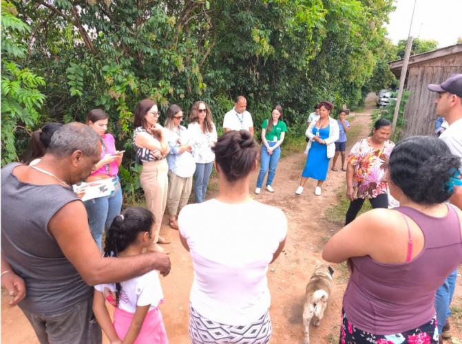 visita técnica em área de conflito fundiário na Cidade Industrial
