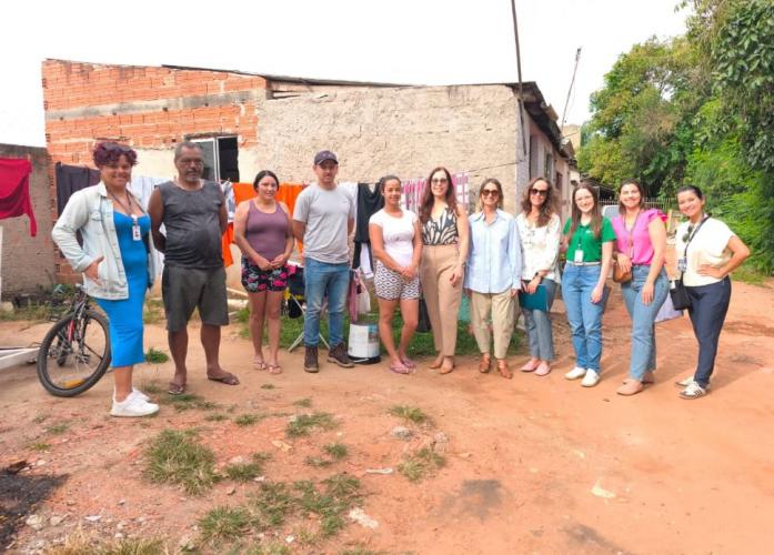 visita técnica em área de conflito fundiário na Cidade Industrial
