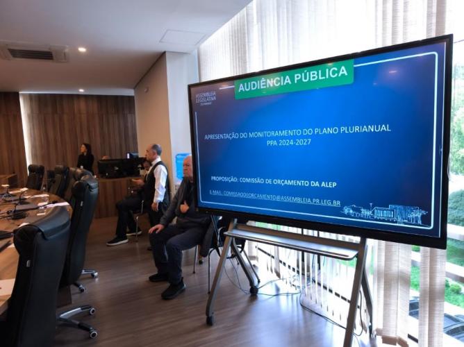 audiência pública sobre o planejamento e a execução das ações do Governo do Paraná