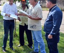SUDIS acompanha Secretário de Estado de Planejamento em visita a terreno em São José dos Pinhais.