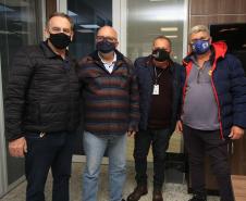 Visita ao Sindicato dos Metalúrgicos da Grande Curitiba. 