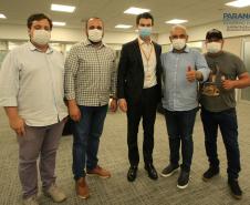 Prefeito Ulisses de Souza de Nova Aliança do Ivai, visita a Copel