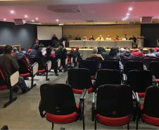SUDIS recebeu, no Auditório Mario Lobo do Palácio das Araucárias, integrantes da Campanha Despejo Zero.