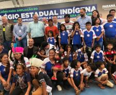 SUDIS acompanha a inauguração das novas estruturas do Colégio Estadual Indígena Cacique Gregório Kaekchot, de Manoel Ribas.