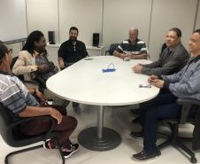 SUDIS faz reunião com o Presidente da Associação Quilombolas e representantes da prefeitura de São Miguel do Iguaçu.
