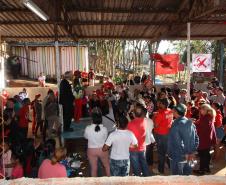 Ocupação Tiradentes ll em Curitiba, recebe a Comissão de Conflitos do TJ Pr.
