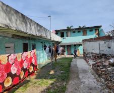 SUDIS em uma visita técnica com  CSF-TJPR,  no bairro Capão Raso, em Curitiba. 