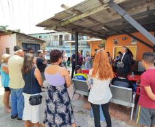SUDIS em uma visita técnica com  CSF-TJPR,  no bairro Capão Raso, em Curitiba. 