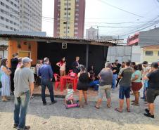 SUDIS em uma visita técnica com  CSF-TJPR,  no bairro Capão Raso, em Curitiba. 