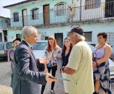 SUDIS em uma visita técnica com  CSF-TJPR,  no bairro Capão Raso, em Curitiba. 