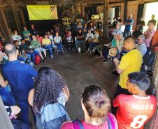 Reunião no Parque do Mate debate melhorias para a comunidade indígena Kókhun Já Má.