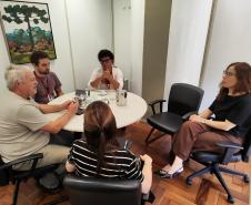 SUDIS faz reunião com a Promotora de Justiça Dra. Aline Bilek Bahr.