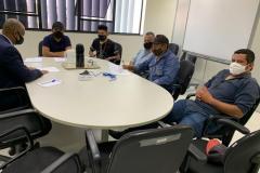 o assessor de Gabinete Saul Dorval representando o Superintendente Mauro Rockenbach recebeu lideranças indígenas do município de Tamaraná-PR,