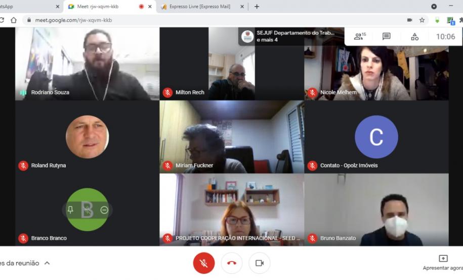 Economia Solidária - Paraná realiza segunda reunião do GT de Economia Solidária com apresentação do Concelho de economia solidária pela SEJUF.