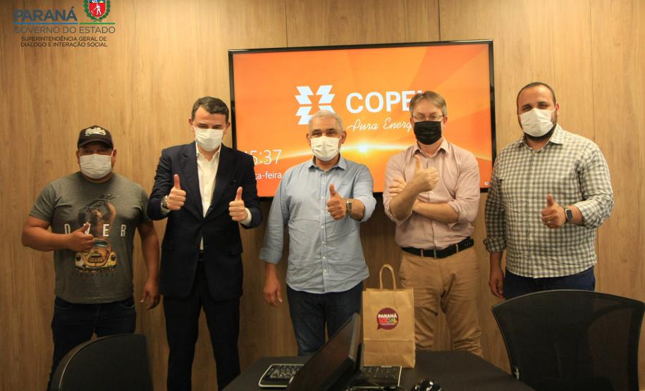 Prefeito Ulisses de Souza de Nova Aliança do Ivai, visita a Copel