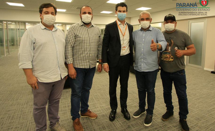 Prefeito Ulisses de Souza de Nova Aliança do Ivai, visita a Copel