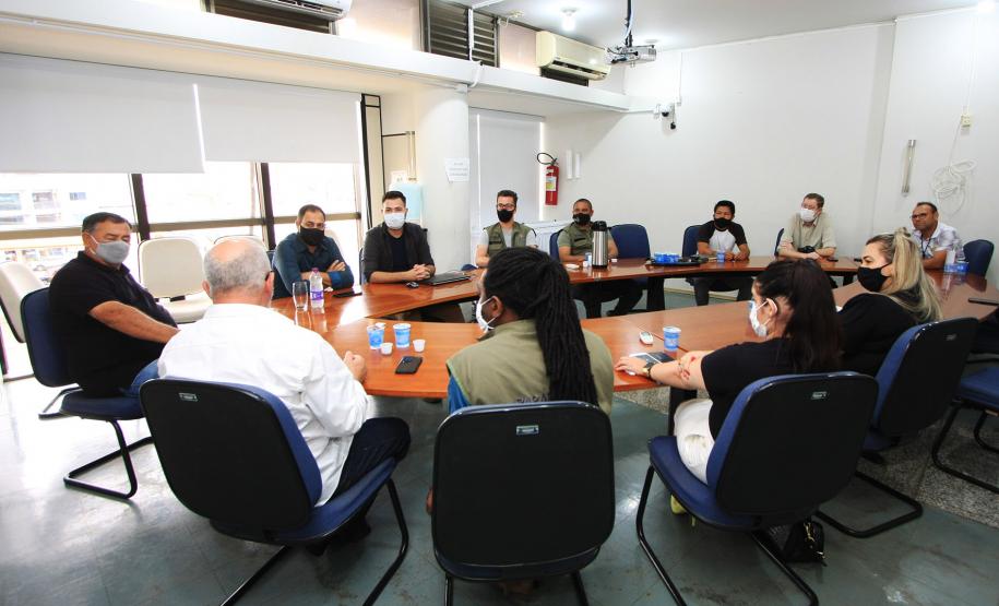 SUDIS, na Prefeitura de São Miguel do Iguaçu com o prefeito Boaventura Manoel Motta