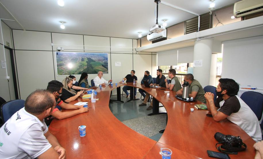 SUDIS, na Prefeitura de São Miguel do Iguaçu com o prefeito Boaventura Manoel Motta