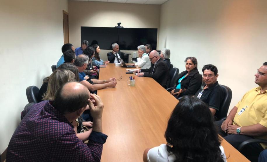 Reunião com o Desembargador Fernando Prazeres, Presidente da Comissão de Conflitos Fundiários do TJ-PR,